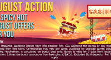 Take Part in August Action at Sparkle Slots