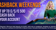 Cashback Weekends at Bright Star Casino